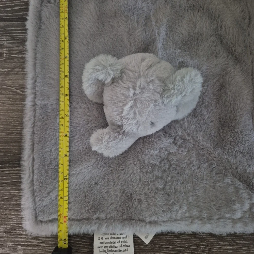 Security Blanket Elephant Baby By Parents Choice Lovey Huggy Soft Plush Gray